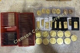 385 thousand dollar gold accumulation purchased by Clemson Coins