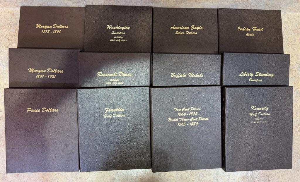 Complete set of Dansco coin albums purchased by Clemson Coins September 2026